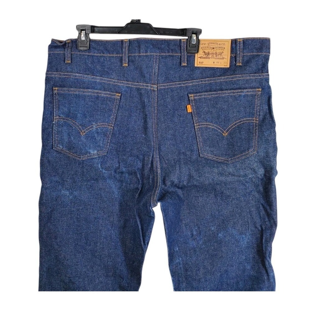 Vtg 90s Levis 517 Blue Jeans Orange Tab Mens 44 Wide Straight Leg (43x30.5) USA